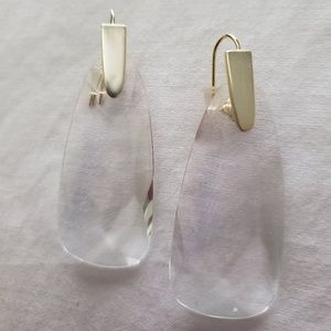 Kendra Scott- Maize Gold Drop Earrings in Clear